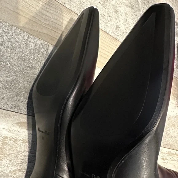 Massimo Dutti black Elegant Black Knee-High Women's Boots